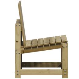 Berkfield Home 3 Piece Garden Lounge Set Impregnated Wood Pine in Brown - thumbnail 5