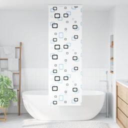 Berkfield Home Shower Roller Blind with Cassette 70x240 cm Fabric Width 66 cm in Black - thumbnail 2