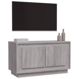 Berkfield Home TV Cabinet Grey Sonoma 80x35x45 cm Engineered Wood - Size: 80 x 35 x 45 cm - thumbnail 4