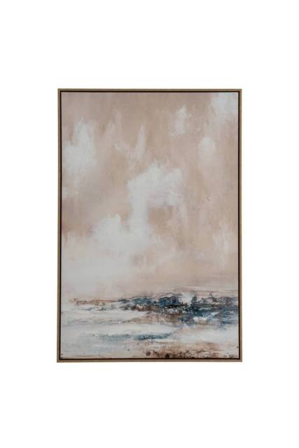 KDMD Veydra Hand Painted Canvas In Frame in Brown - image 1