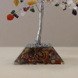 KDMD Gemstone Tree with Organite Base - 160 Stone - Multi - thumbnail 3