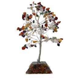 KDMD Gemstone Tree with Organite Base - 160 Stone - Multi - thumbnail 4