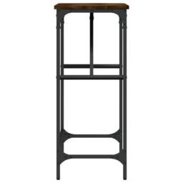 Berkfield Home Console Table Smoked Oak 75x32x75 cm Engineered Wood in Brown - Size: 75 x 32 x 75 cm - thumbnail 5