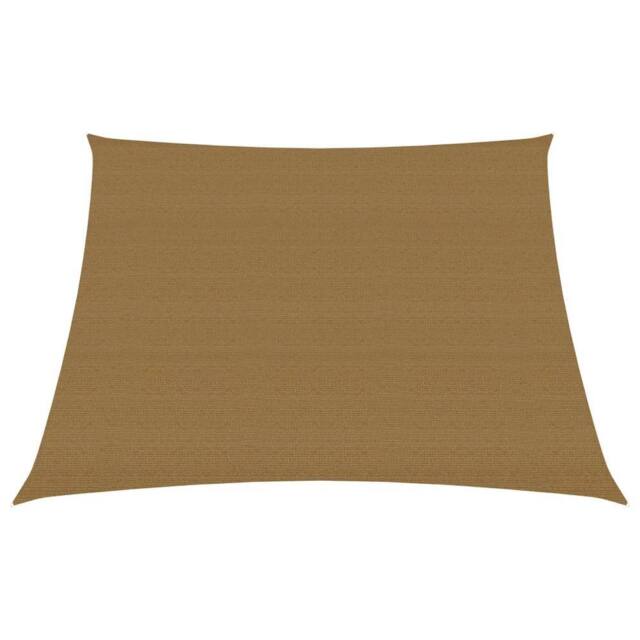 Berkfield Home Sunshade Sail 160 g/m ² Taupe 4/5x3 m HDPE in Beige - image 1