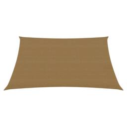 Berkfield Home Sunshade Sail 160 g/m ² Taupe 4/5x3 m HDPE in Beige - thumbnail 2