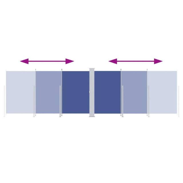 Berkfield Home Retractable Side Awning Blue 180x600 cm - image 1