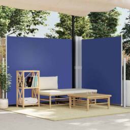 Berkfield Home Retractable Side Awning Blue 180x600 cm - thumbnail 2