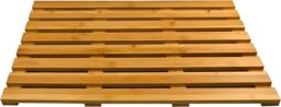 MANTRARAJ Non-Slip Bath Mat Bathroom Duckboard Bamboo Shower Mat in Brown - thumbnail 5