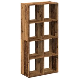 Berkfield Home Room Divider Bookcase Old Wood 69.5x29x137.5 cm Engineered Wood in Brown - thumbnail 2