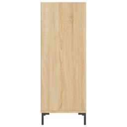 Berkfield Home Sideboard Sonoma Oak 34.5x32.5x90 cm Engineered Wood in Brown - thumbnail 5