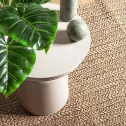 Berkfield Home Rug ZIZUR Beige 140x200 cm Jute Look Indoor & Outdoor - Size: Medium - thumbnail 3