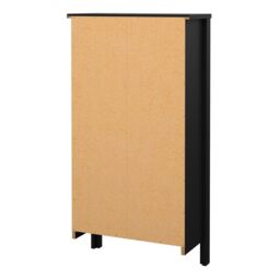 Furniture To Go Barcelona Shoe Cabinet 2 Flip Down Doors in Black - thumbnail 4