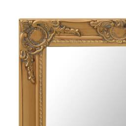 Berkfield Home Wall Mirror Baroque Style 60x40 cm Gold - thumbnail 4
