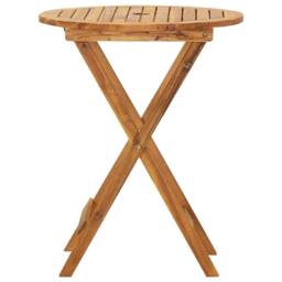 Berkfield Home 3 Piece Folding Garden Dining Set Solid Acacia Wood in Brown - thumbnail 4