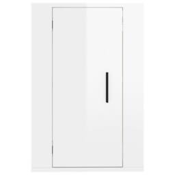 Berkfield Home Wall Mounted TV Cabinets 2 pcs High Gloss White 40x34.5x60 cm - thumbnail 6