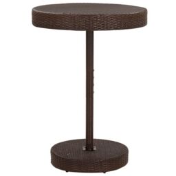 Berkfield Home 5 Piece Garden Bar Set with Cushions Poly Rattan Brown - thumbnail 6