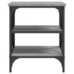 Berkfield Home Side Table Grey Sonoma 40x42x50 cm Engineered Wood - Size: 40 x 42 x 50 cm - thumbnail 5