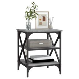 Berkfield Home Side Table Grey Sonoma 40x42x50 cm Engineered Wood - Size: 40 x 42 x 50 cm - thumbnail 4