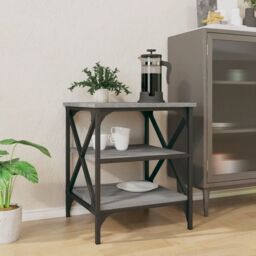 Berkfield Home Side Table Grey Sonoma 40x42x50 cm Engineered Wood - Size: 40 x 42 x 50 cm - thumbnail 3