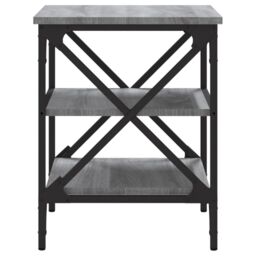 Berkfield Home Side Table Grey Sonoma 40x42x50 cm Engineered Wood - Size: 40 x 42 x 50 cm - thumbnail 6