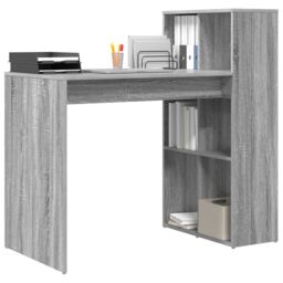 Berkfield Home Writing Desk Grey Sonoma Engineered wood, laminate Medium - thumbnail 3