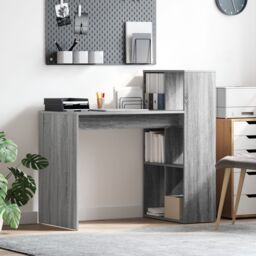 Berkfield Home Writing Desk Grey Sonoma Engineered wood, laminate Medium