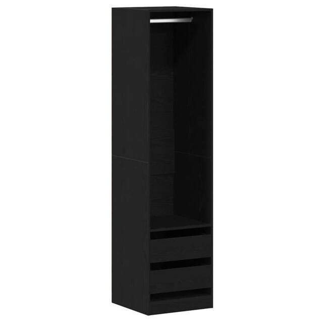 Berkfield Home Wardrobe - Black Oak, 50 x 50 x 200 cm, Made of Engineered Wood - Size: 50 x 50 x 200 cm - image 1