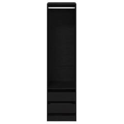 Berkfield Home Wardrobe - Black Oak, 50 x 50 x 200 cm, Made of Engineered Wood - Size: 50 x 50 x 200 cm - thumbnail 7