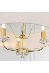 Netlighting Nixon 3 Light Multi Arm Ceiling Pendant Brass E14 in Gold - thumbnail 6