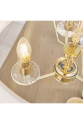 Netlighting Nixon 3 Light Multi Arm Ceiling Pendant Brass E14 in Gold - thumbnail 5
