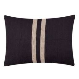 Yard Benton Woven 100% Cotton Cushion in Black