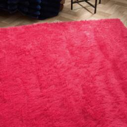OHS Soft Fluffy Rug Anti-Slip Carpet Area Floor Mat in Pink - Size: 160 cm x 230 cm - thumbnail 2