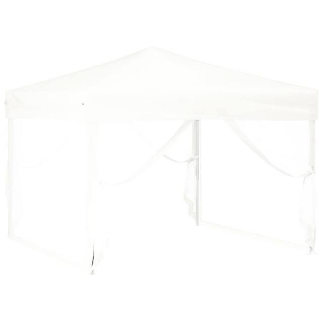 Berkfield Home Sturdy Folding Party Tent with Sidewalls White 3x3 m - image 1