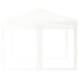 Berkfield Home Sturdy Folding Party Tent with Sidewalls White 3x3 m - thumbnail 4