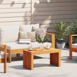 Berkfield Home Garden Coffee Table 70x35x35 cm Solid Wood Acacia in Brown - Size: 70 x 35 x 35 cm - thumbnail 1