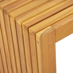 Berkfield Home Garden Coffee Table 70x35x35 cm Solid Wood Acacia in Brown - Size: 70 x 35 x 35 cm - thumbnail 7