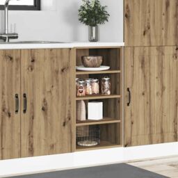 Berkfield Home Bottom Cabinet Artisan Oak 40x44.5x81.5 cm Engineered Wood in Brown - thumbnail 3