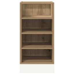 Berkfield Home Bottom Cabinet Artisan Oak 40x44.5x81.5 cm Engineered Wood in Brown - thumbnail 4