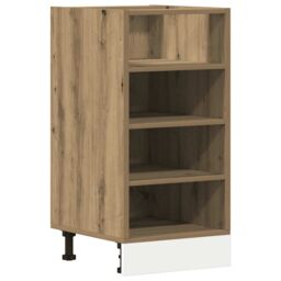 Berkfield Home Bottom Cabinet Artisan Oak 40x44.5x81.5 cm Engineered Wood in Brown - thumbnail 2