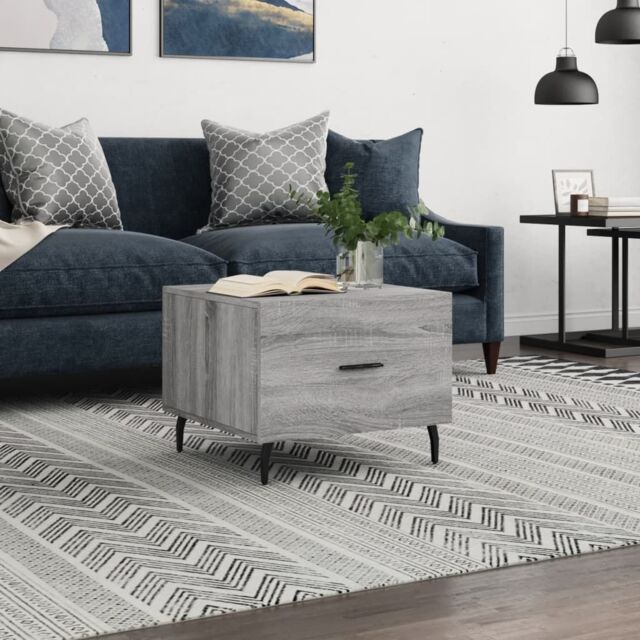 Berkfield Home Coffee Table Grey Sonoma 50x50x40 cm Engineered Wood - Size: 50 x 50 x 40 cm - image 1