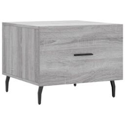 Berkfield Home Coffee Table Grey Sonoma 50x50x40 cm Engineered Wood - Size: 50 x 50 x 40 cm - thumbnail 2
