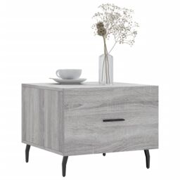 Berkfield Home Coffee Table Grey Sonoma 50x50x40 cm Engineered Wood - Size: 50 x 50 x 40 cm - thumbnail 3