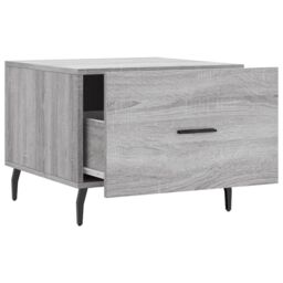 Berkfield Home Coffee Table Grey Sonoma 50x50x40 cm Engineered Wood - Size: 50 x 50 x 40 cm - thumbnail 6