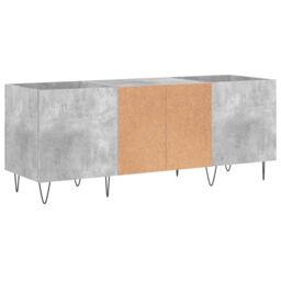 Berkfield Home Record Cabinet Concrete Grey 121x38x48 cm Engineered Wood - Size: 121 x 38 x 48 cm - thumbnail 6