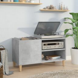 Berkfield Home Record Cabinet Concrete Grey 84.5x38x48 cm Engineered Wood