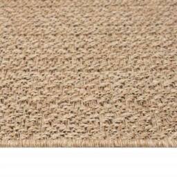Berkfield Home Rug ZIZUR Beige 80x250 cm Jute Look Indoor & Outdoor - Size: Medium - thumbnail 7