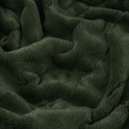 Paoletti Empress Faux Fur Throw in Green - Size: 130 cm x 180 cm - thumbnail 4