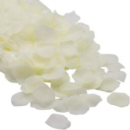 Shatchi 5000pcs Ivory Silk Rose Petals Wedding Mothers Day Wedding Confetti Anniversary Table Decorations in White - thumbnail 4