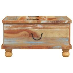 Berkfield Home Beautiful Coffee Table Reclaimed Wood 70x70x38 cm - Size: 70 x 70 x 38 cm - thumbnail 7