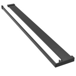 Berkfield Home Shower Shelf for Walk-in Shower Wall Black 80 cm Aluminium - thumbnail 2